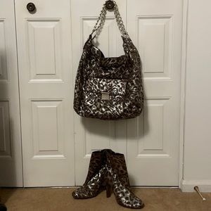 Matching bag and bootie set